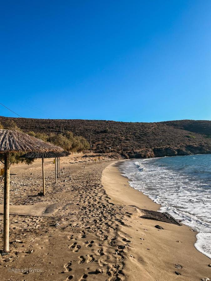 Agnadi Syros Beachfront Studios & Rooms Megas Gialos - Nites Exterior photo